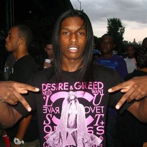asap rocky straight hair